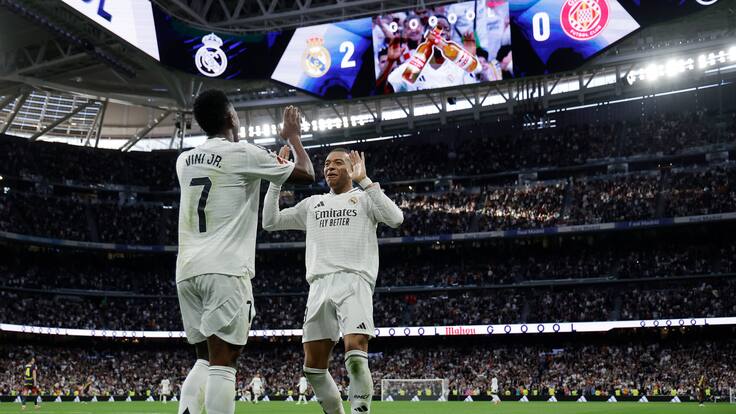 Real Madrid derrota sin complicaciones a un deslucido Girona y sigue peleando por la punta