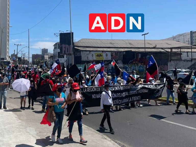 Marcha contra la delincuencia y crisis migratoria se realizó en Iquique