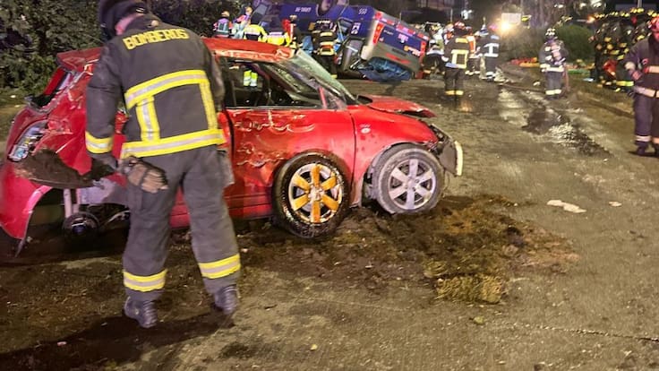 Tragedia en Concepción: micro se vuelca y deja un muerto y más de 20 heridos