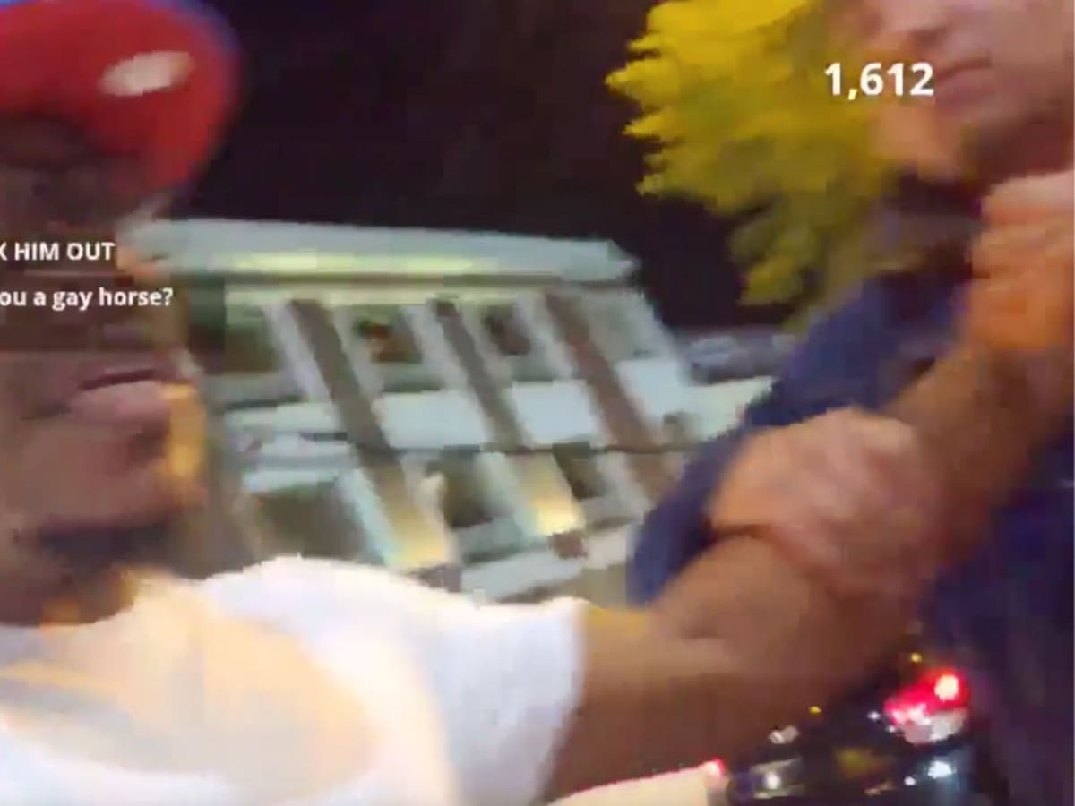 Todo quedó registrado en vivo: famoso streamer estadounidense sufre violento lanzazo en su primera noche en Chile
