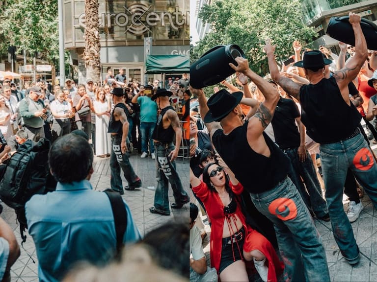 La música y danza paralizan el Paseo Ahumada: Power Peralta sorprenden con impactante intervención urbana