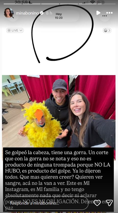 Captura: @minabonino