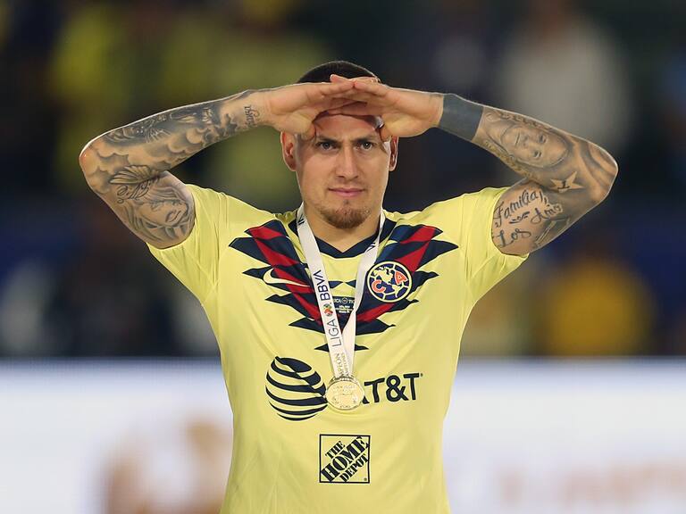 CARSON, CA - JULY 14: Nicolas Castillo #15 of Club America looks after wining the match between Club America and Tigres UANL as part of the Campeon de Campeones Cup at Dignity Health Sports Park on July 14, 2019 in Carson, California. (Photo by Omar Vega/Getty Images)