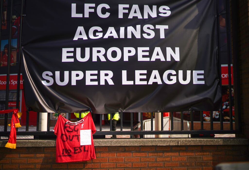 Fanáticos del Liverpool rechazaron la inscripción en la Superliga Europea