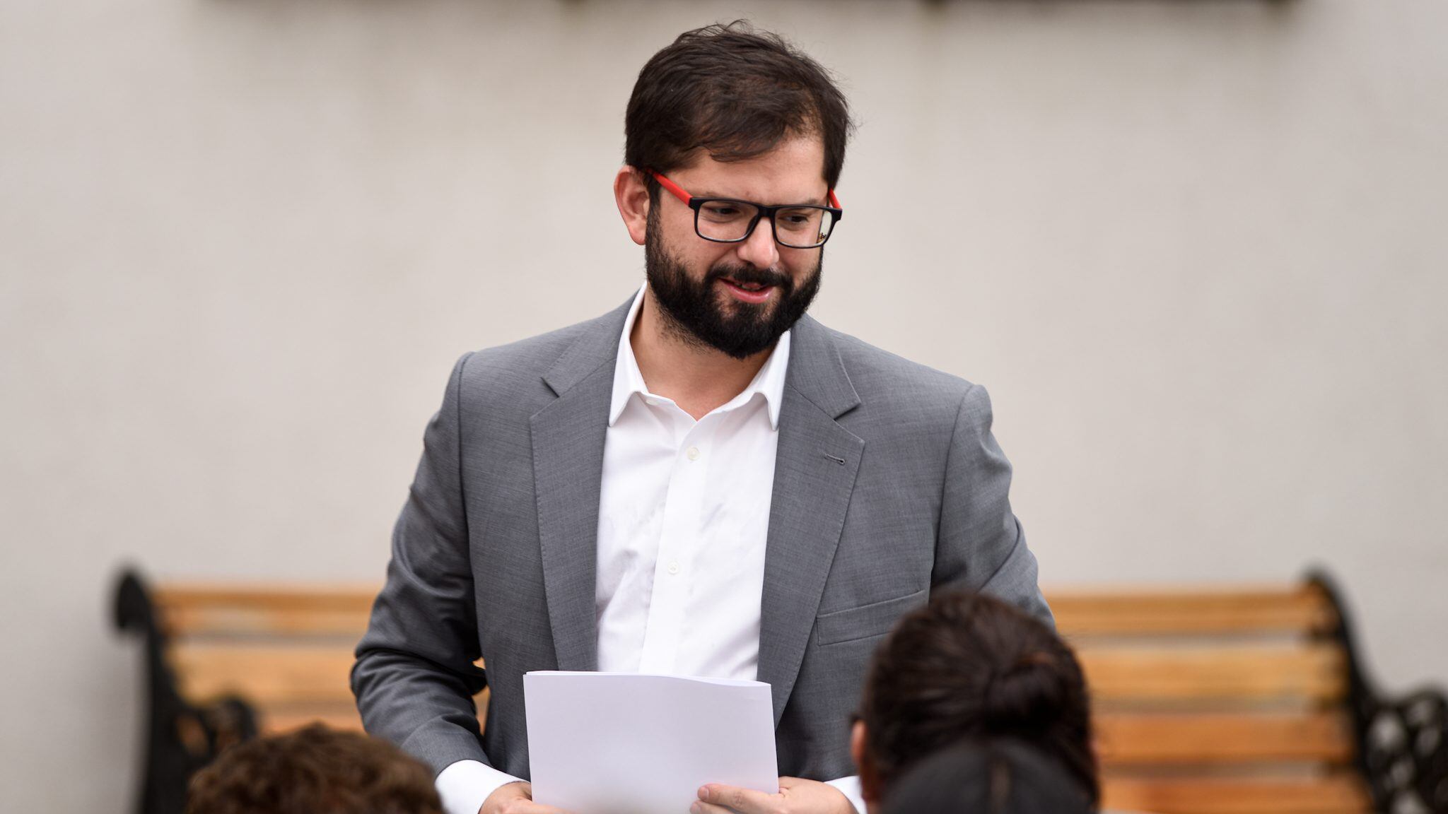 27 de Enero del 2023 / SANTIAGOEl Presidente de la República, Gabriel Boric Font, encabeza la ceremonia de entrega del Premio a la Música Nacional y Artes Escénicas en el palacio de La Moneda.
FOTO: OSCAR GUERRA / AGENCIAUNO