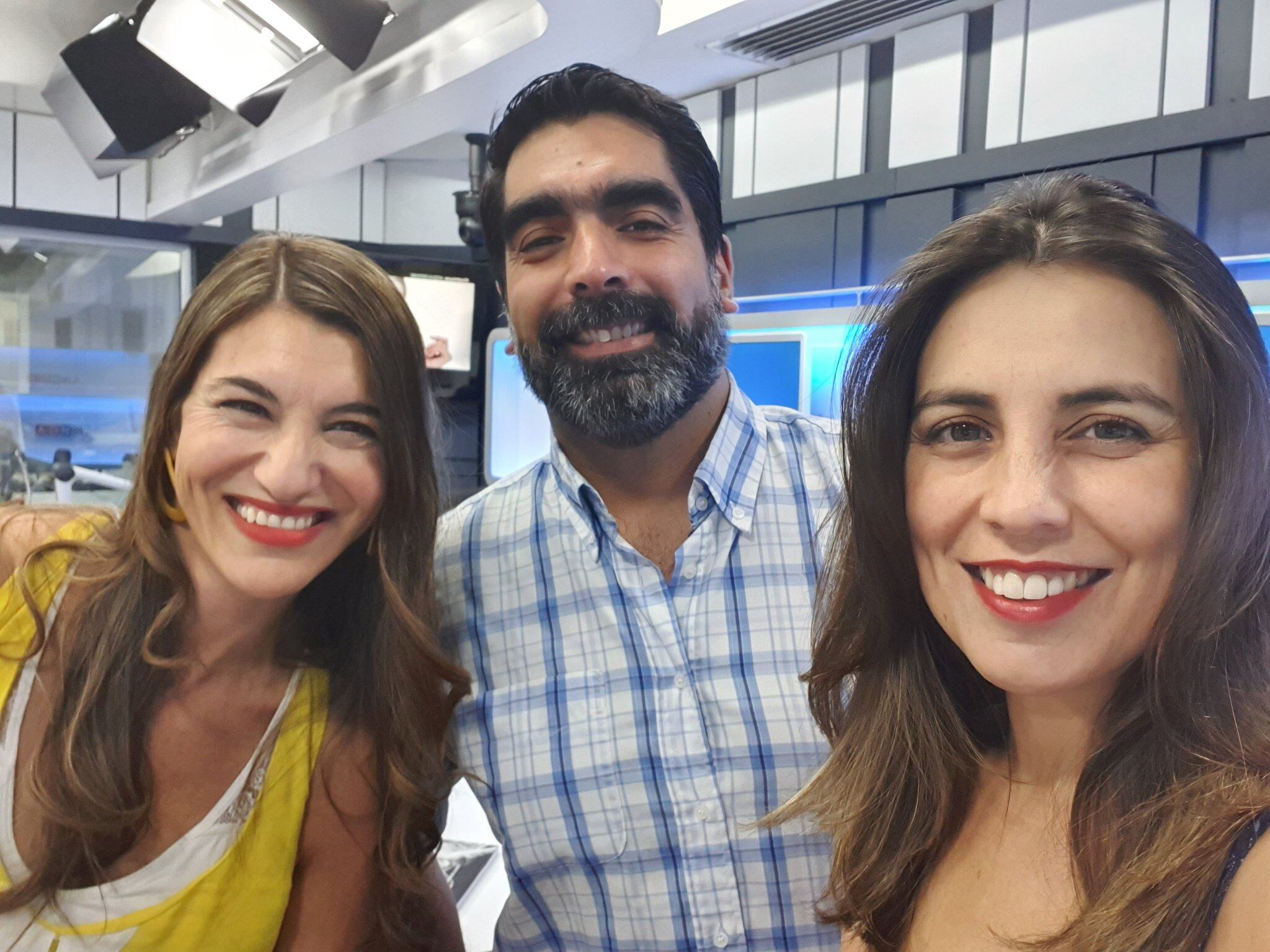 Andrea Obaid, Pablo Rebolledo y Lucía López
