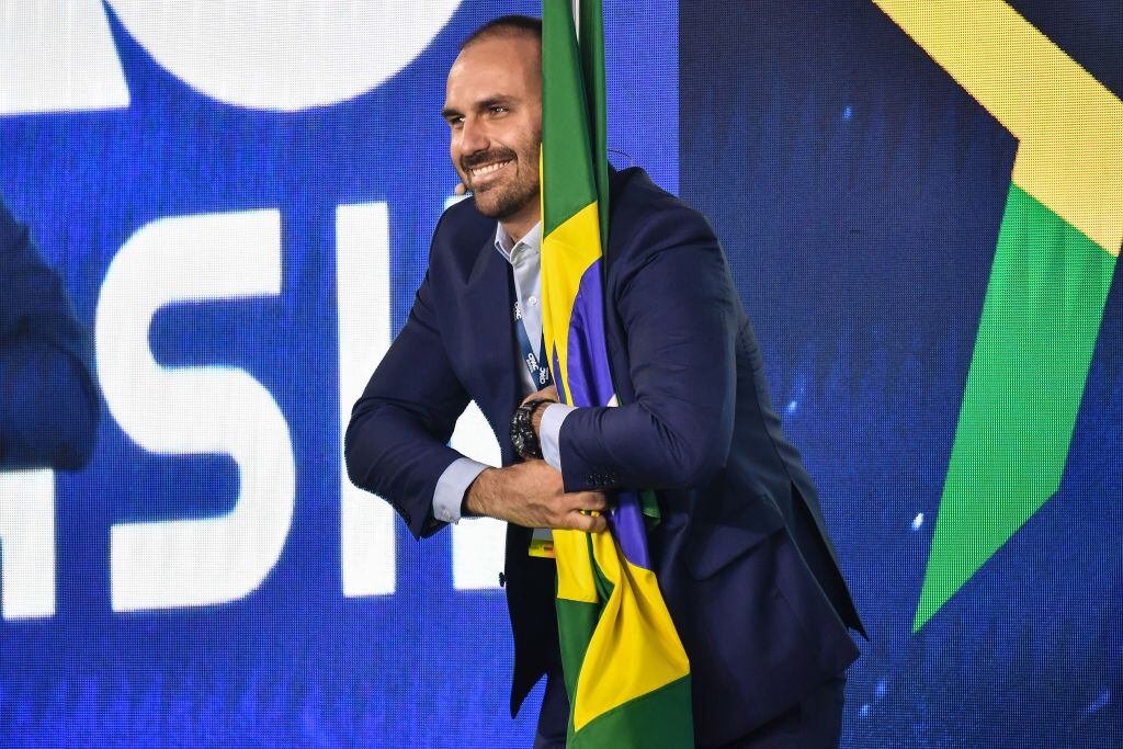 El diputado brasilero Eduardo Bolsonaro hijo de Jair Bolsonaro