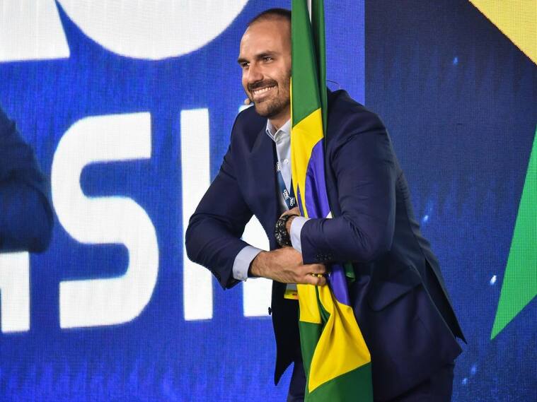 El diputado brasilero Eduardo Bolsonaro hijo de Jair Bolsonaro