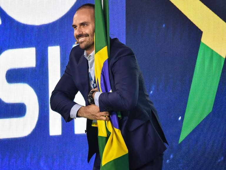 El diputado brasilero Eduardo Bolsonaro hijo de Jair Bolsonaro