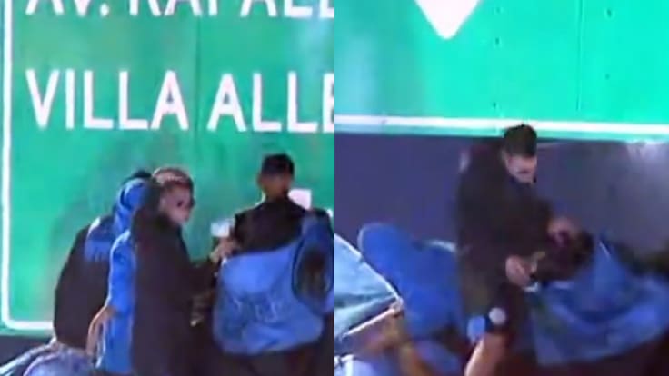 El tremendo blooper de futbolista de Belgrano en celebración del título que dio la vuelta al mundo: “¡Agachate!"