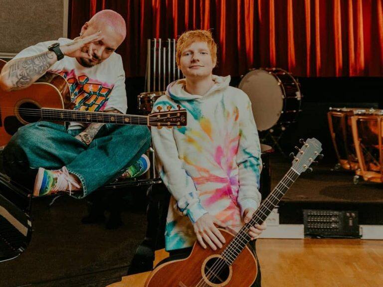 J Balvin estrenó dos temas junto a Ed Sheeran cantando en español