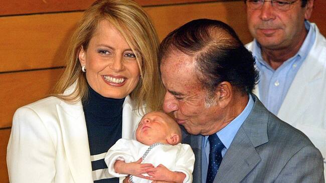 Cecilia Bolocco y Carlos Menem