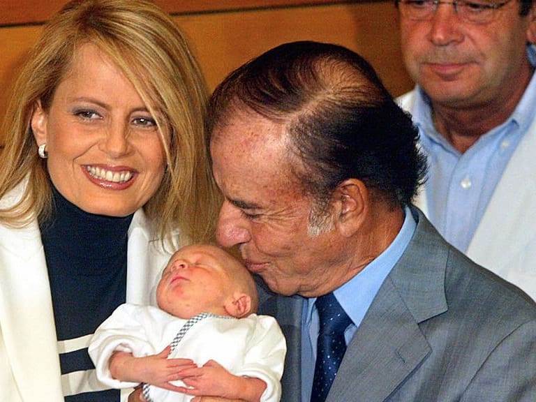 Cecilia Bolocco y Carlos Menem