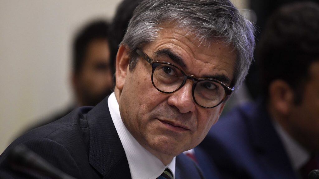 14 DE MAYO DE 2019/VALPARAISO l Presidente del Banco Central de Chile, Mario Marcel, y de la Gerenta de la División de Política Financiera (DPF), Solange Berstein, exponen ante la Comisión de Hacienda del Senado, el IEF el primer semestre de 2019
.FOTO: PABLO OVALLE ISASMENDI/AGENCIAUNO