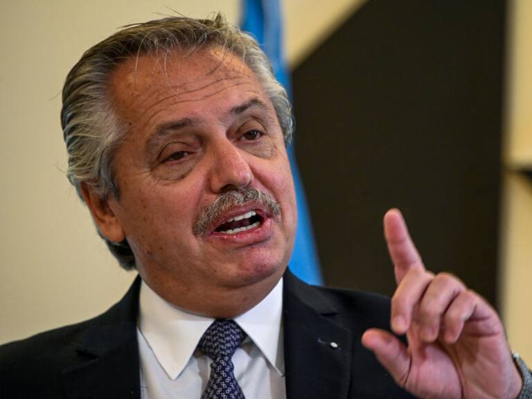 El presidente argentino Alberto Fernández