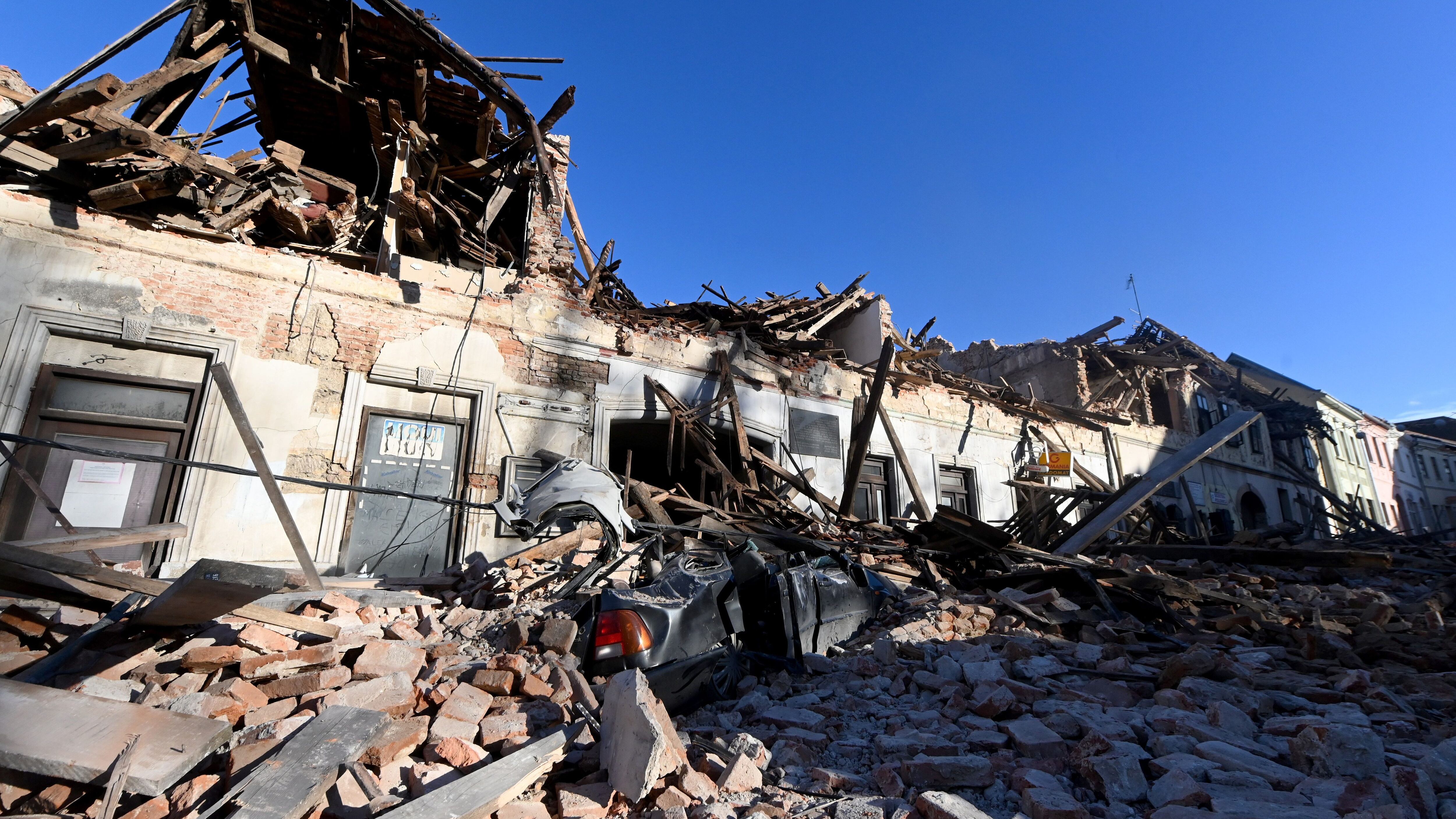 Petrinja, Zagreb, Croacia, terremoto, temblor