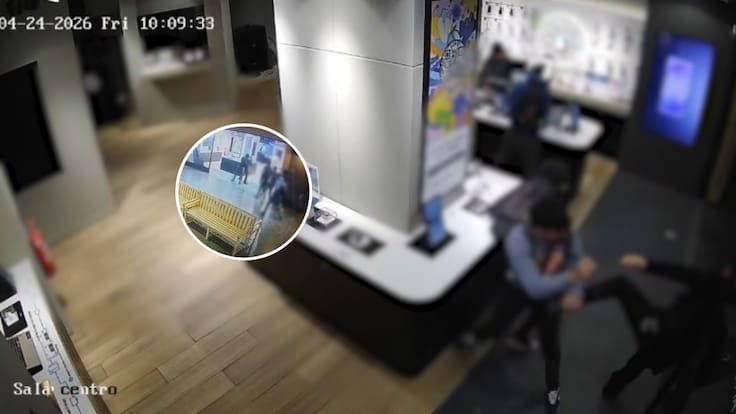 Así fue el violento robo a tienda del MUT: imágenes muestran agresivo ingreso de encapuchados con armas de fuego