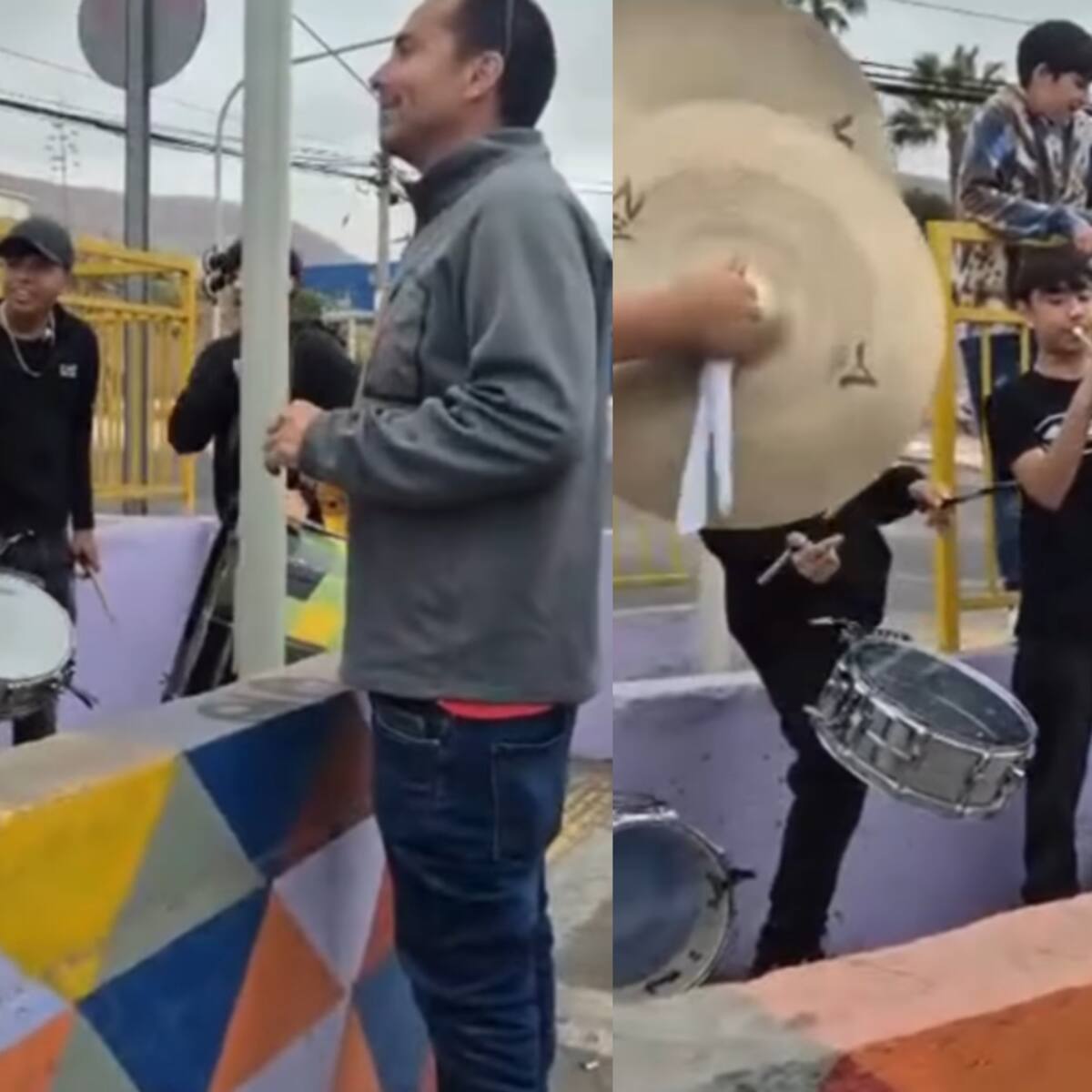 Conductor sorprende a niños músicos con generosa propina en Iquique y se viraliza