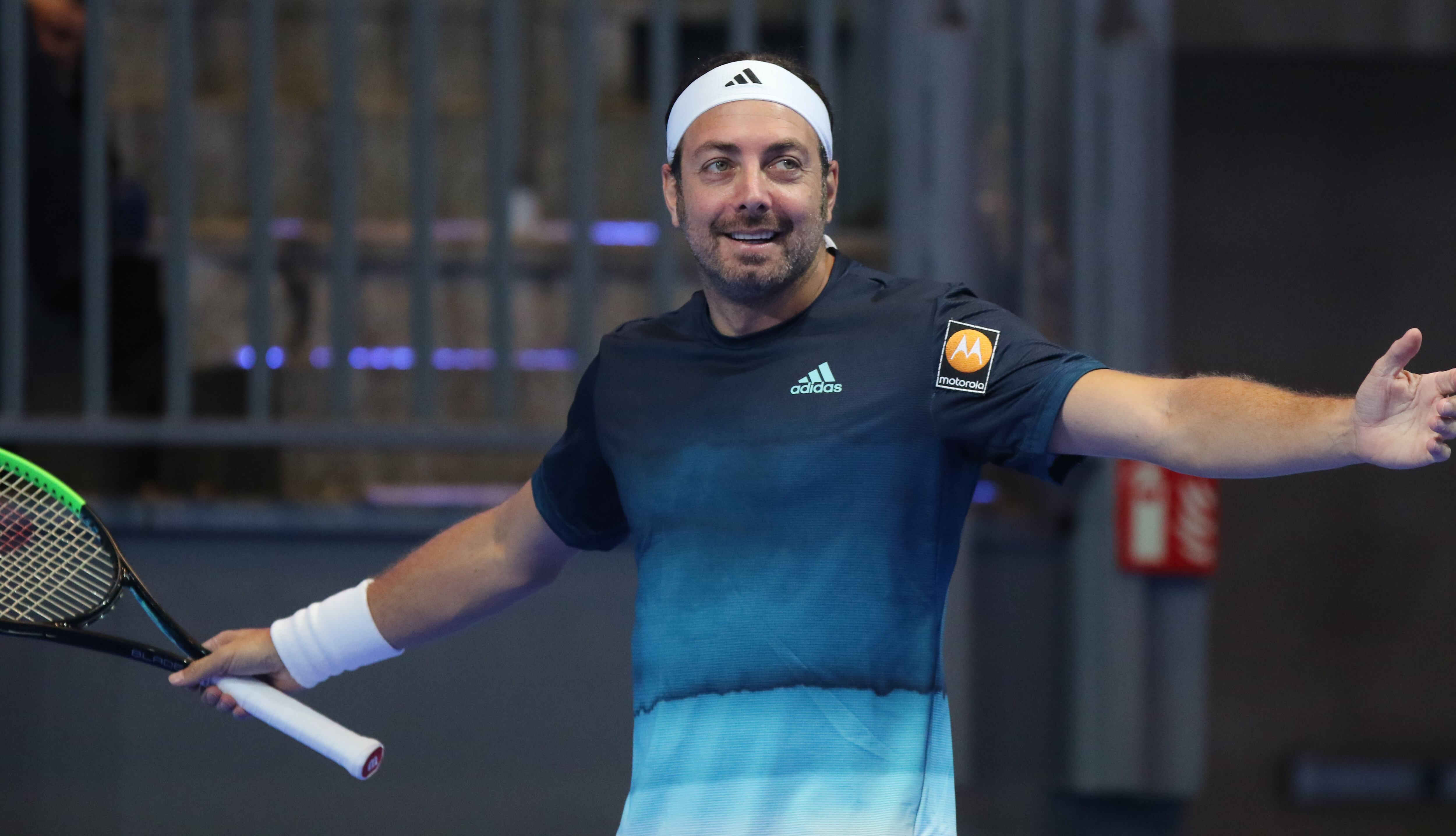 26 de Abril del 2019/SANTIAGO Nicolás Massú, durante el partido de Tenis Exibicion en Gran Arena Monticello.
FOTO:RDRIGO SAENZ/AGENCIAUNO