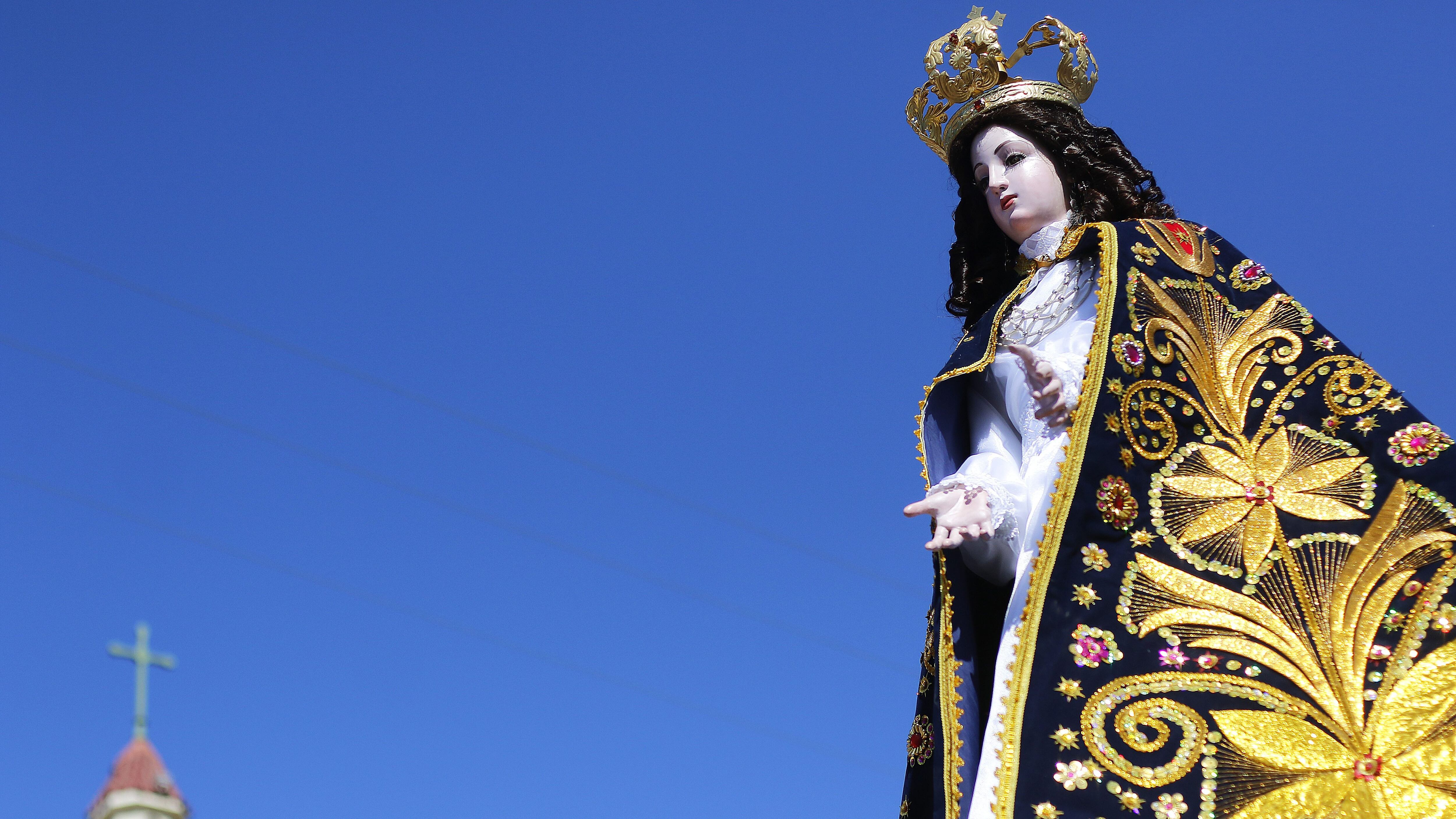 08 DE DICIEMBRE DE 2019/CASABLANCAImagen de la Virgen peregrina, en el marco de la peregrinacion al Santuario de Lo Vasquez, por el día de la Inmaculada Concepcion de Maria.
FOTO: LEONARDO RUBILAR CHANDIA/AGENCIAUNO