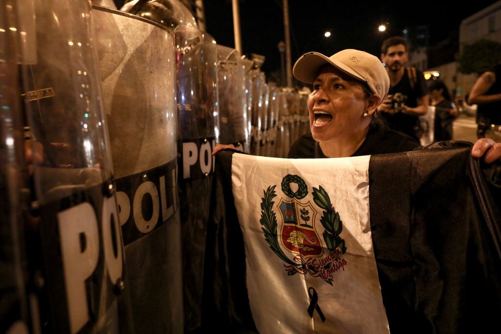 Protestas contra el gobierno interino y Dina Boluarte en la capital del Perú