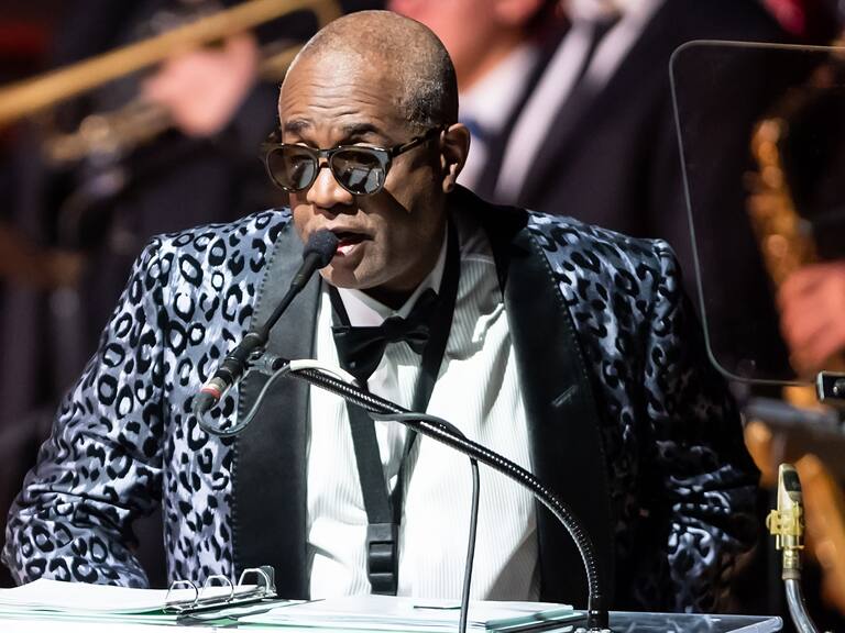 PHILADELPHIA, PENNSYLVANIA - NOVEMBER 12: Honoree of the 2019 Marian Anderson Award Ronald Bell of Kool & The Gang speaks on stage during the 2019 Marian Anderson Award Honoring Kool & The Gang at The Kimmel Center on November 12, 2019 in Philadelphia, Pennsylvania. (Photo by Gilbert Carrasquillo/Getty Images)