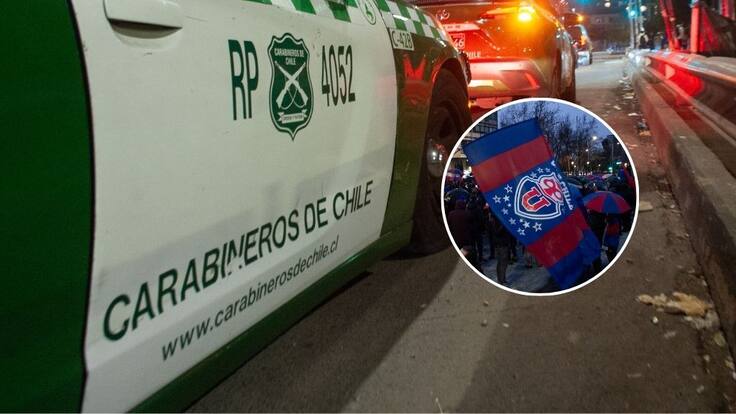 Detienen a cuatro barristas de la U. de Chile en Maipú tras hallar armas y municiones en auto