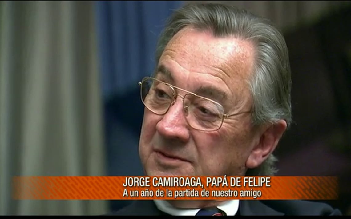 Jorge Camiroaga, padre de Felipe Camiroaga. Foto: Captura TVN
