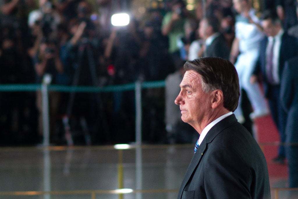 El exmandatario ultraderechista Jair Bolsonaro