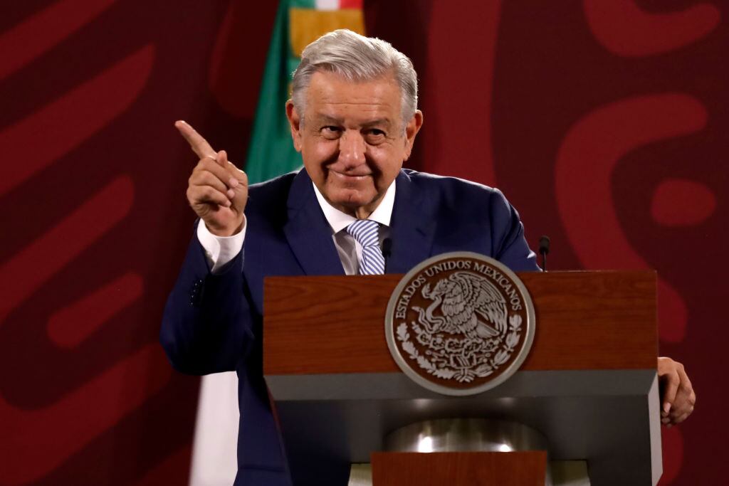 El presidente de México, Andrés Manuel Lopez Obrador, ante la prensa