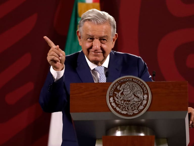 El presidente de México, Andrés Manuel Lopez Obrador, ante la prensa