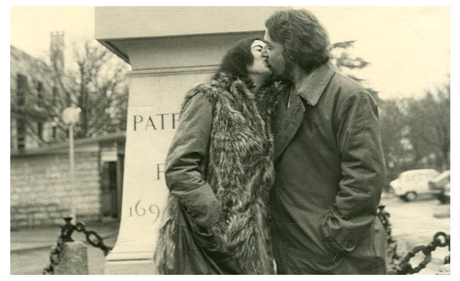 Patricio Manns y Alejandra Lastra.