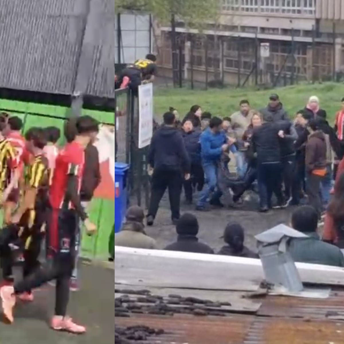 Batalla campal en Temuco: captan violenta pelea entre padres y jugadores durante partido juvenil