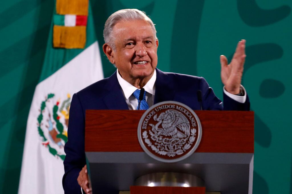 El presidente de México, Andrés Manuel López Obrador, ante la prensa