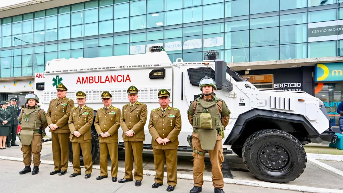 Con atención para PDI y Gendarmería: Carabineros inaugura centro médico y ambulancia blindada en la Macrozona Sur