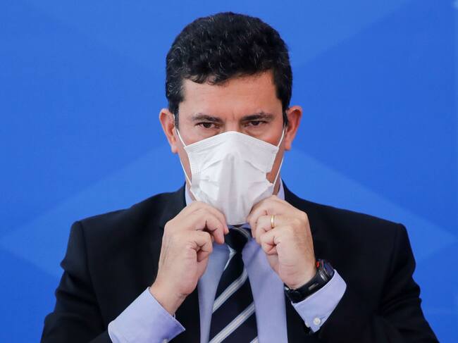 El aún ministro de justicia brasilero Sergio Moro