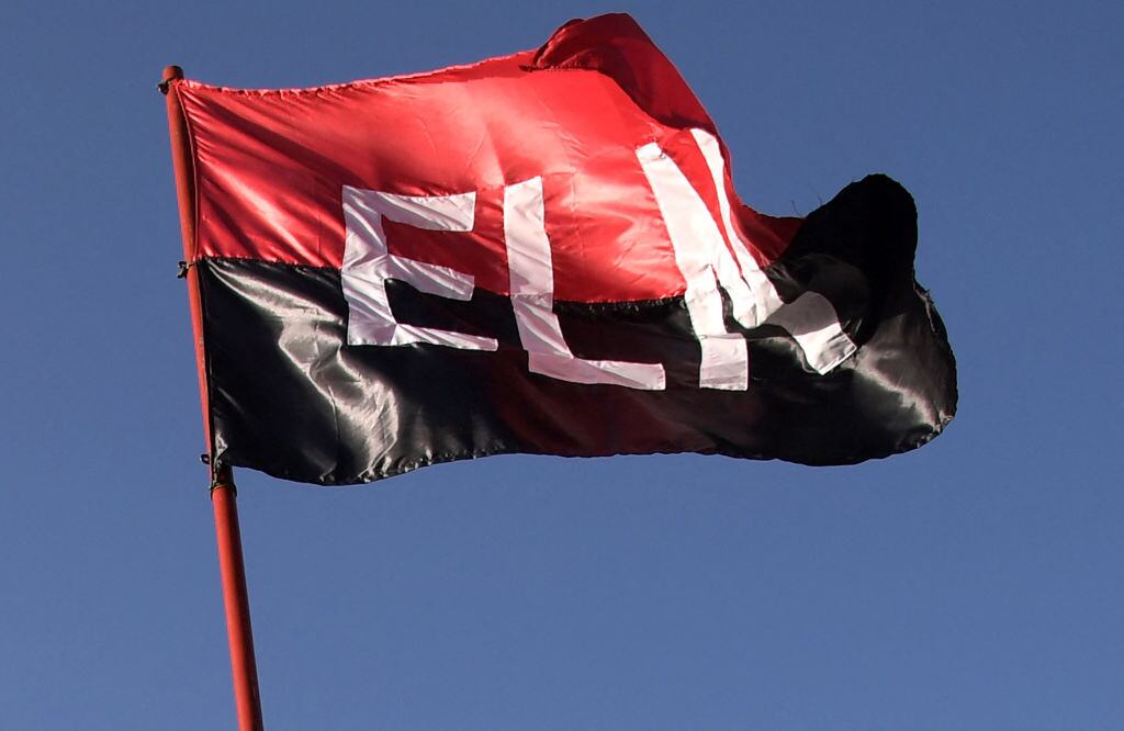 Bandera del Ejército de Liberación Nacional en Colombia