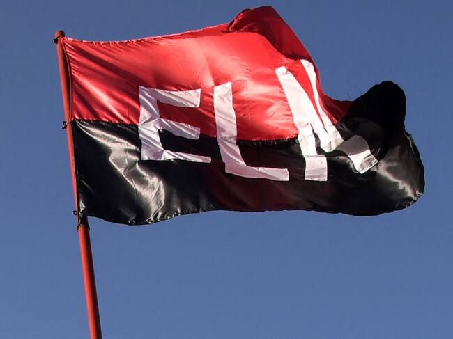 Bandera del Ejército de Liberación Nacional en Colombia