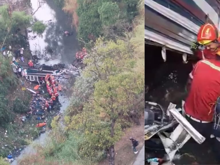 Tragedia en Guatemala: más de 50 personas mueren tras caída de bus en barranco, entre ellos 14 menores de edad