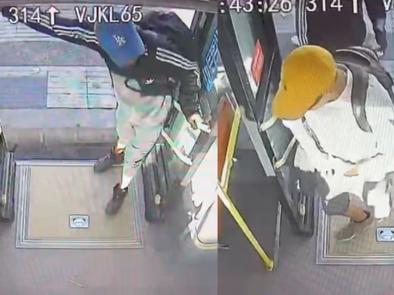 Caen dos miembros de “Las Gárgolas” tras asaltar a pasajeros de un bus RED en San Joaquín