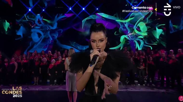Emilia Dides y su homenaje a Zalo Reyes en el Festival de Las Condes | Captura de pantalla