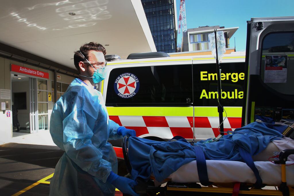 Paciente con Covid-19 llega al Hospital Saint Vincent's