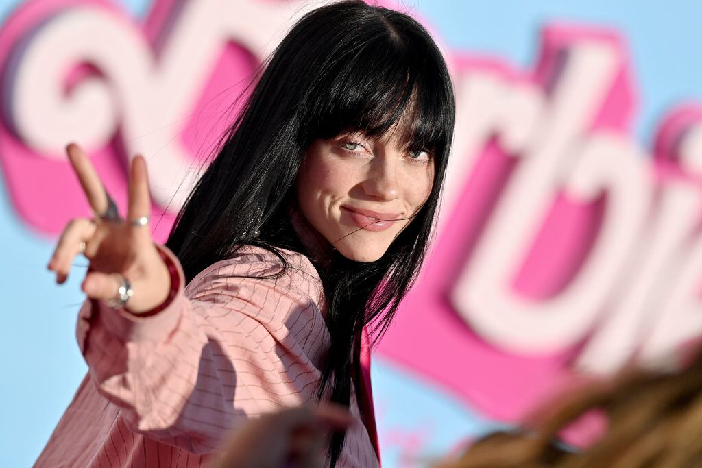 LOS ANGELES, CALIFORNIA - JULY 09: Billie Eilish attends the World Premiere of "Barbie" at Shrine Auditorium and Expo Hall on July 09, 2023 in Los Angeles, California. (Photo by Axelle/Bauer-Griffin/FilmMagic)
