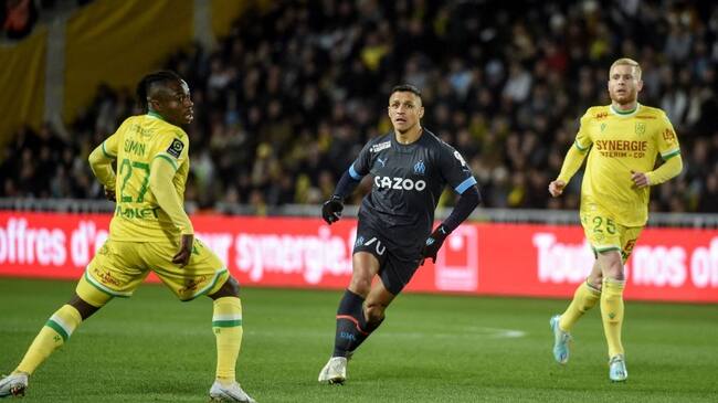 Alexis Sánchez fue titular en la victoria del Olympique Marsella contra Nantes