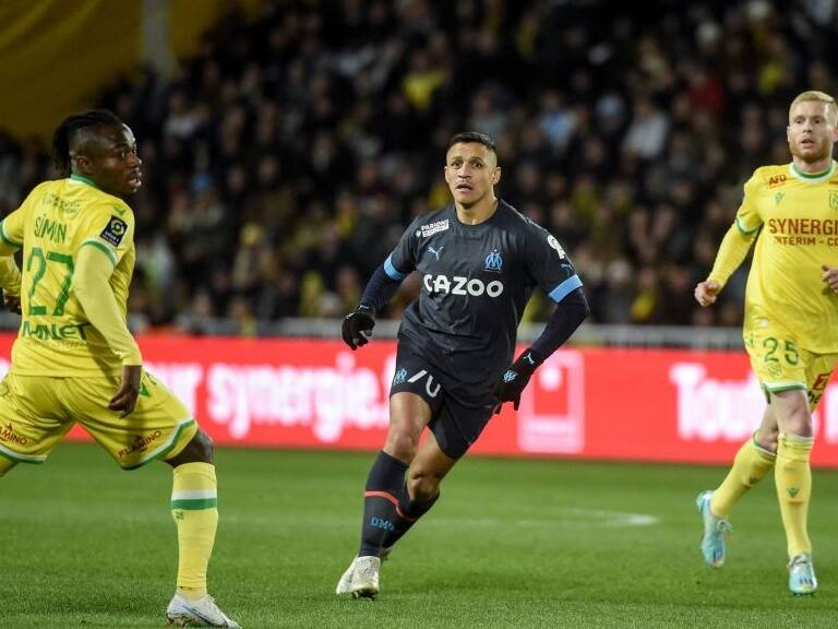 Alexis Sánchez fue titular en la victoria del Olympique Marsella contra Nantes