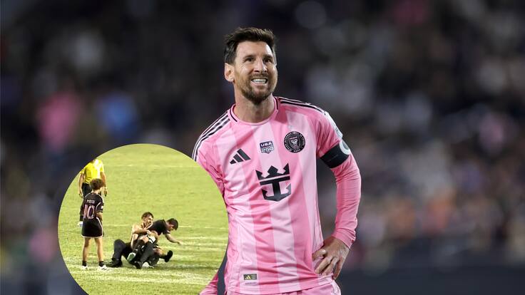 ¿Dónde estaba el guardaespaldas? Hinchas invaden el campo de juego y derriban a Lionel Messi