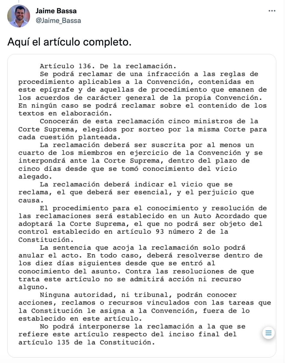 Elisa Loncon y Jaime Bassa rechazan recurso de protección de Vamos por Chile por «vulneración a sus libertades de expresión y de trabajo»