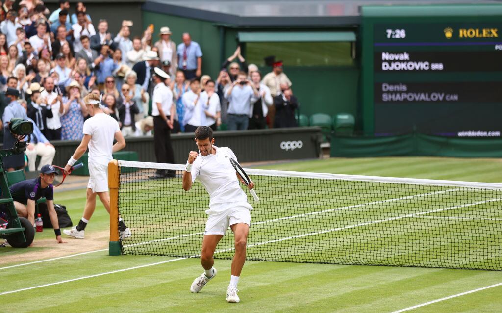 Novak Djokovic clasificó a la final de Wimbledon e irá por su titulo 20 de Grand Slam