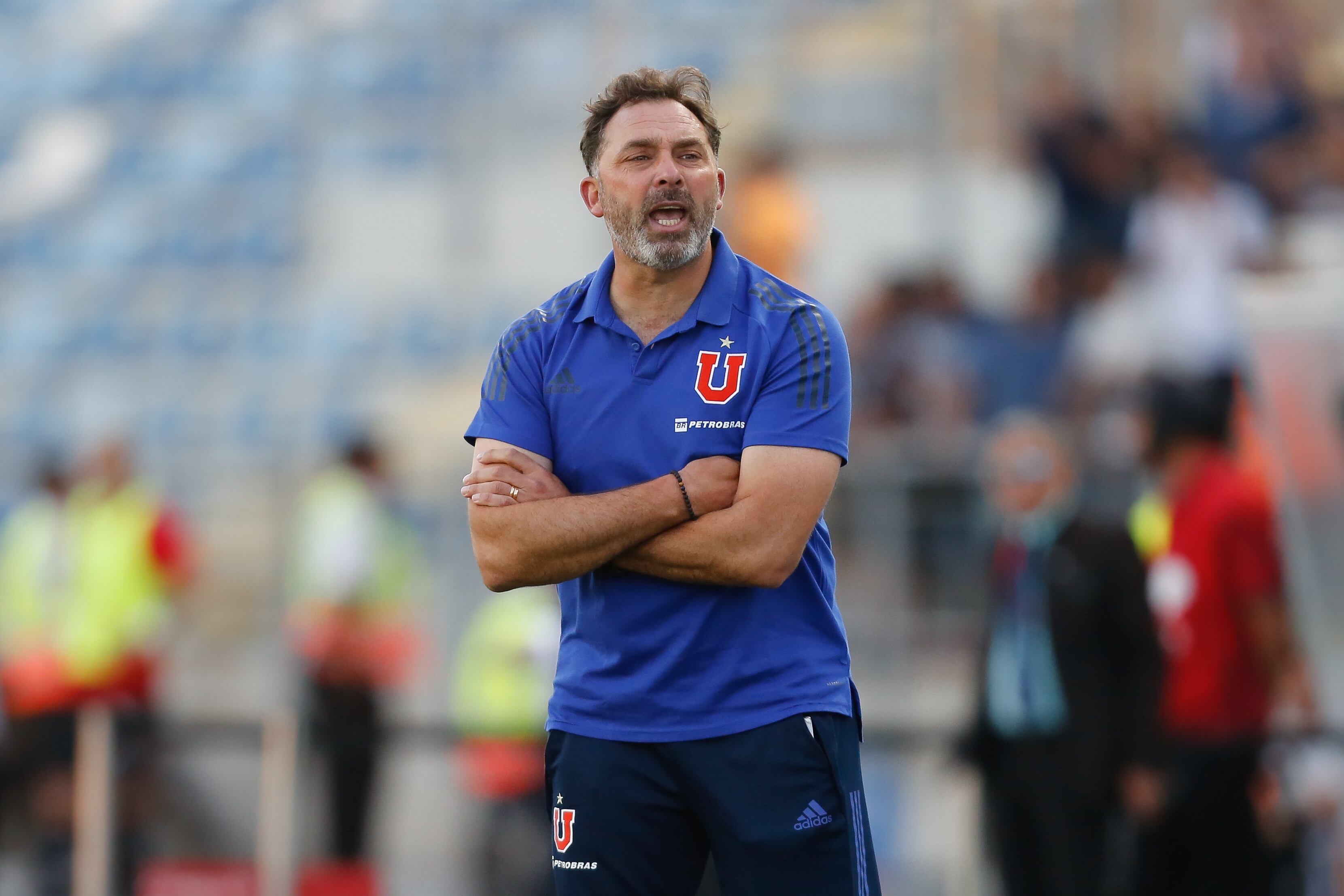 01 de Marzo del 2020/RANCAGUAEl director tecnico de Universidad de Chile, Hernan Caputto ,durante el partido valido por la sexta fecha del campeonato AFP Plan Vital entre O'higgins y Universidad de Chile, disputado en el Estadio El Teniente de Rancagua.
FOTO:JAVIER VERGARA/AGENCIAUNO
