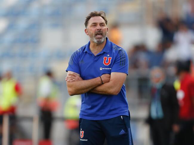 01 de Marzo del 2020/RANCAGUAEl director tecnico de Universidad de Chile, Hernan Caputto ,durante el partido valido por la sexta fecha del campeonato AFP Plan Vital entre O'higgins y Universidad de Chile, disputado en el Estadio El Teniente de Rancagua.
FOTO:JAVIER VERGARA/AGENCIAUNO